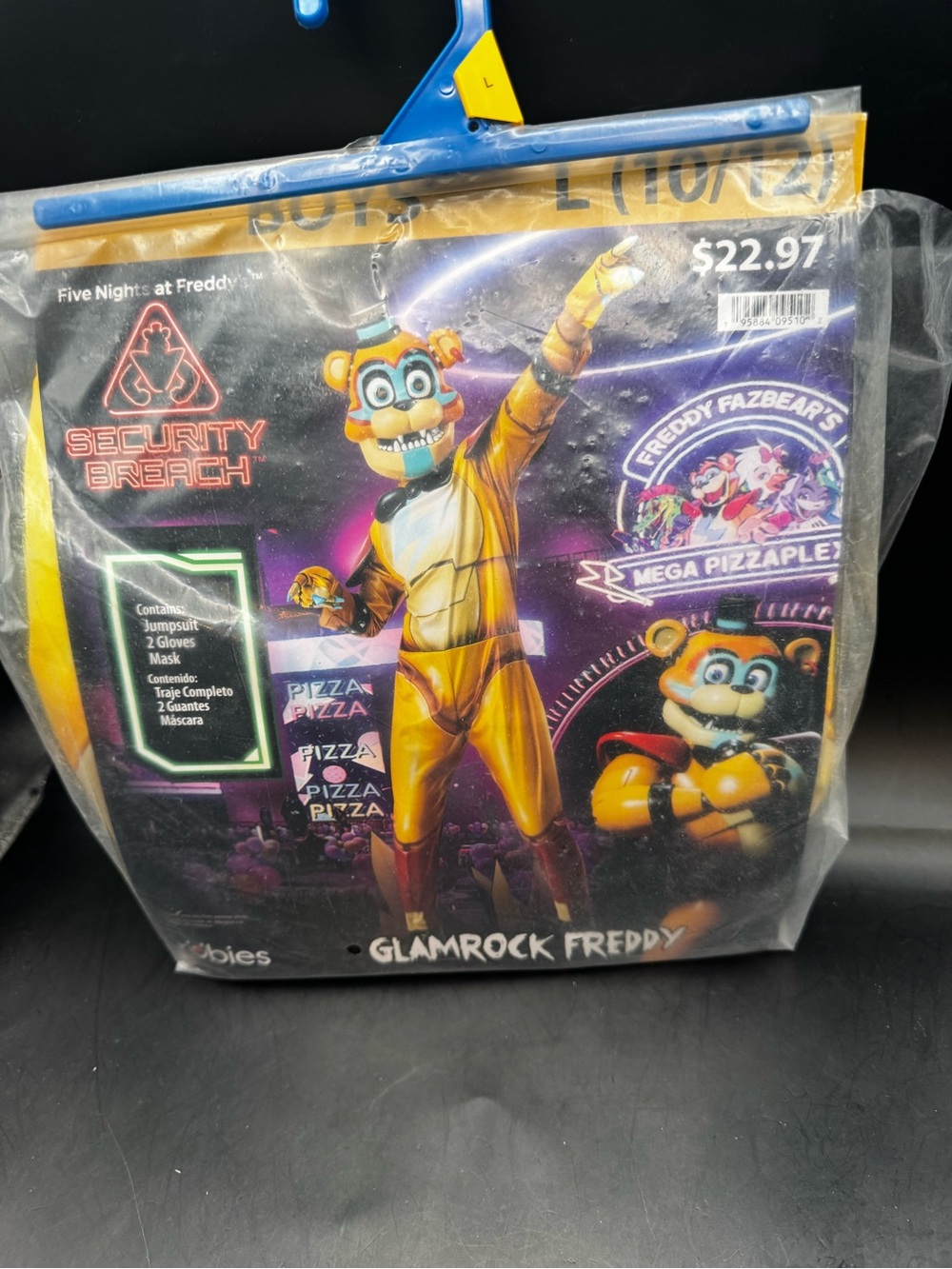 Rubie's Five Nights at Freddy's Security Breach Glamrock Costume SZ Boys L 10-12